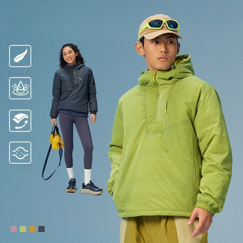 Winter Clothing Hiking - Pullover Unisex 90% Piumino d'Anatra Bianca