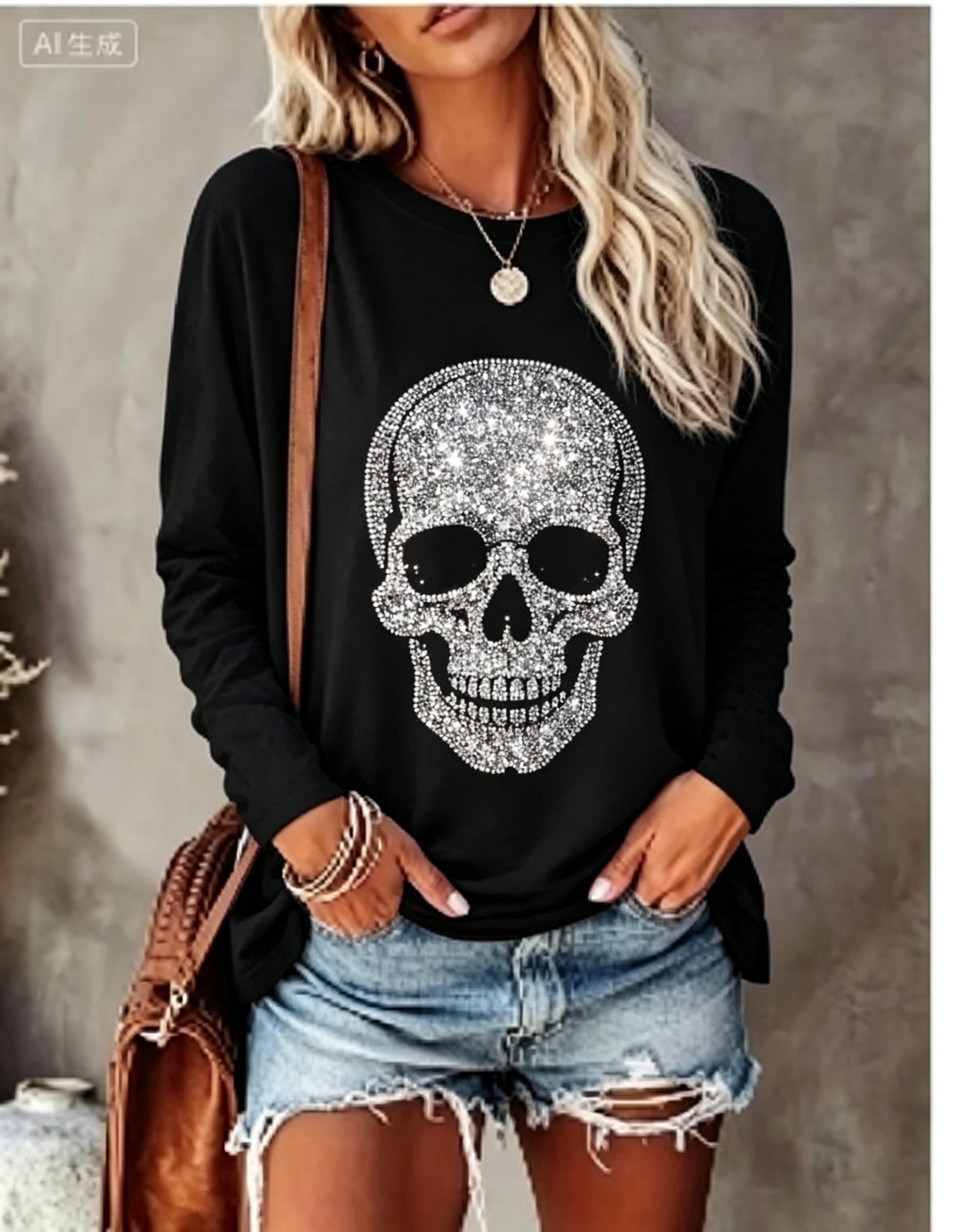 Winter Clothing For Women - Maglietta a Maniche Lunghe da Donna