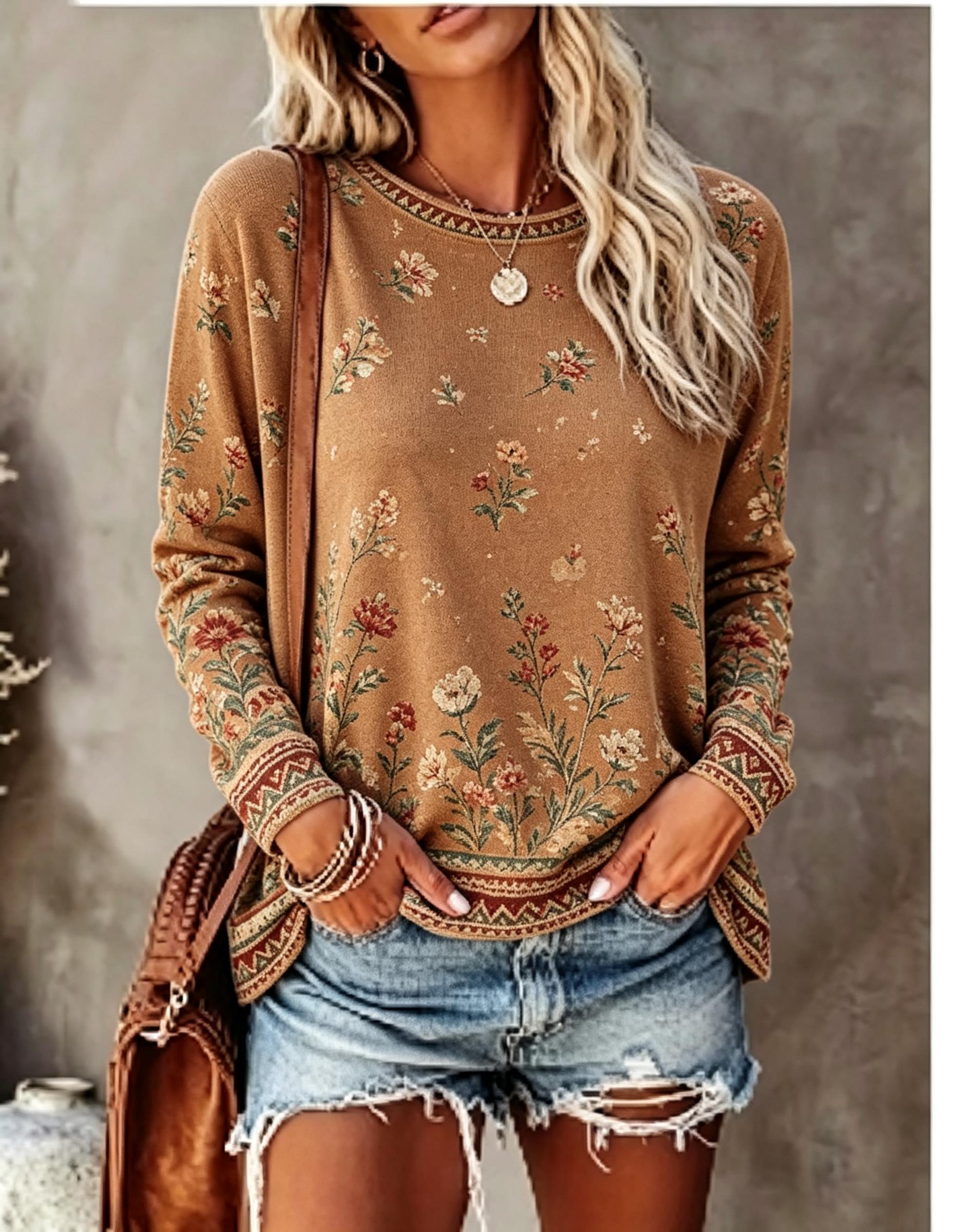 Winter Clothing For Women - Maglietta da donna a maniche lunghe